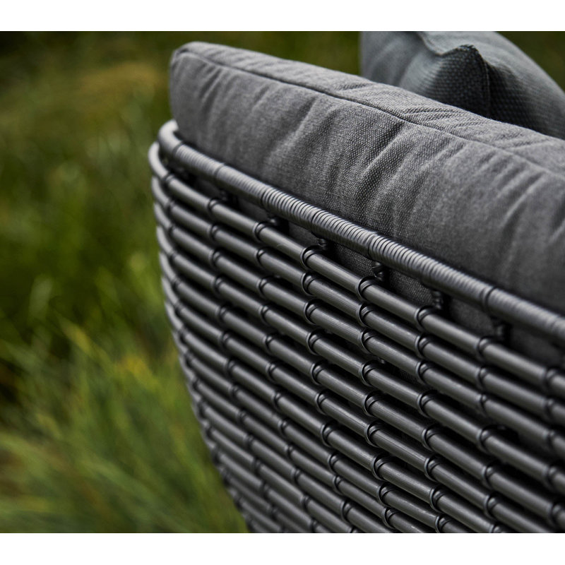 Basket Lounge Chair, Gray, Graphite