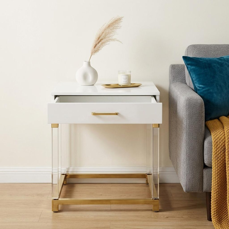 Table de bout avec rangement HomeRoots