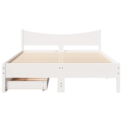 Solid Wood Storage Bed