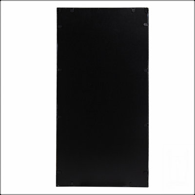 Set Of 3 Black Framed Rectangular Wall Mirrors For Modern Home Decor, Ideal For Living Room And Bedroom