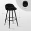 Aaser Upholstered Counter Stool with Metal Frame-228033940