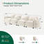 Canapé modulaire 4 places Jed, beige-131402881-131402882