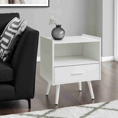 Table de bout avec rangement ouvert