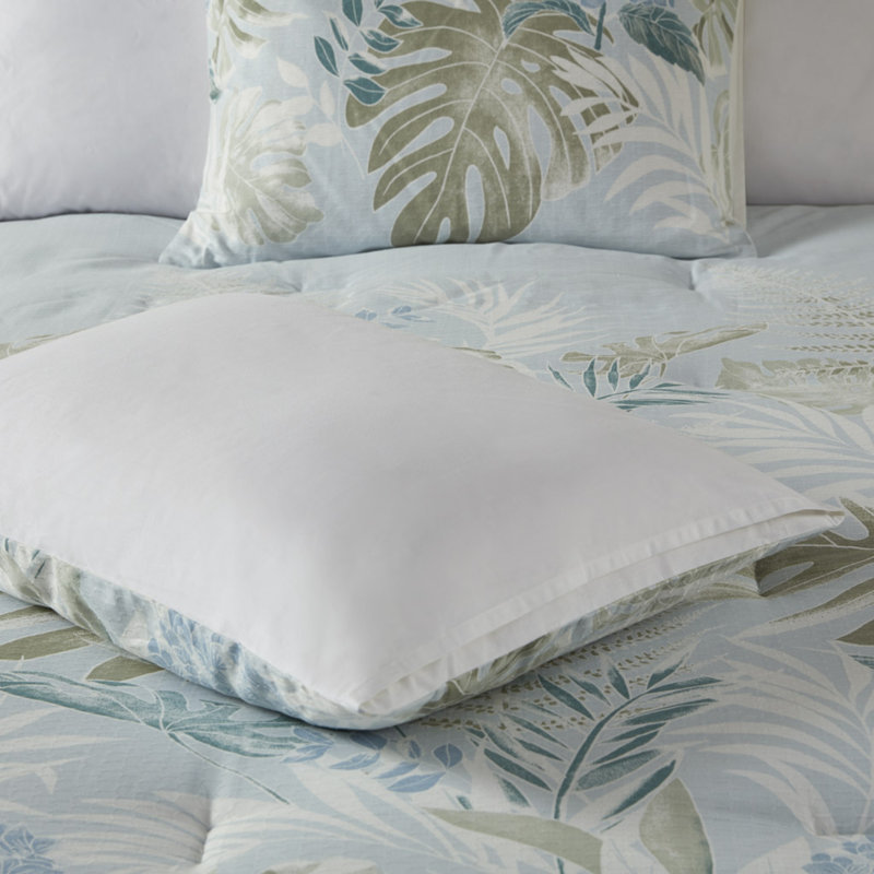 Ensembles de literie surdimensionnés en coton bleu, édredon côtier avec coussins