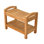 Spateak Grade-A Teak Wood Madrid Shower Seat 24" Outdoor Patio Stool Bench