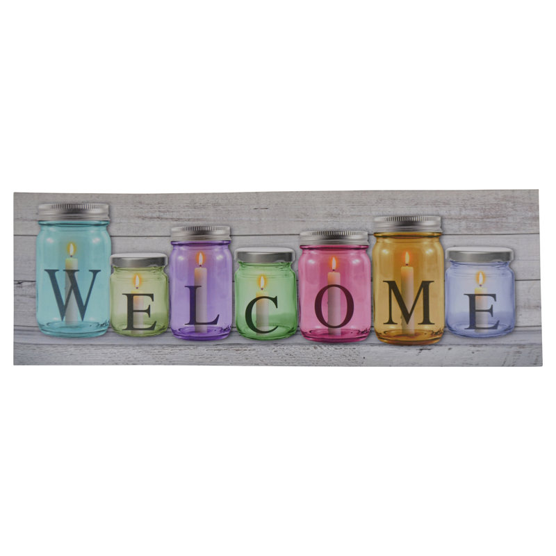 Welcome LED Enhanced Canvas Print