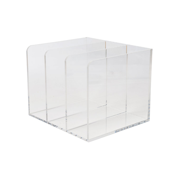 Sorbus Letter Tray, Modern Acrylic Paper Organizer Tray, Clear Desk File Holder