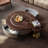Light luxury creative round coffee table