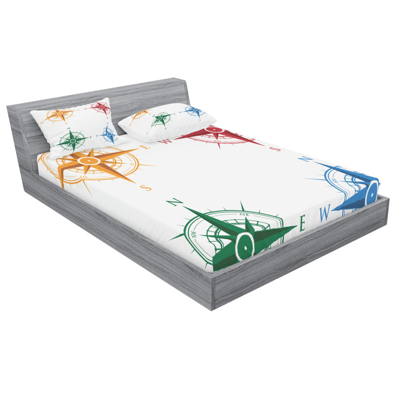 Microfiber Sheet Set, Queen Sheet Set with Fitted Sheet