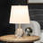 17" Clear Crystal Table Lamp