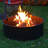  36" Round Steel Wood-Burning Fire Ring