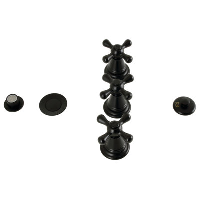 Victorian Three-Handle Widespread Vertical Bidet Faucet
