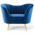 Silver Orchid Blandick Velvet Armchair-1322947078