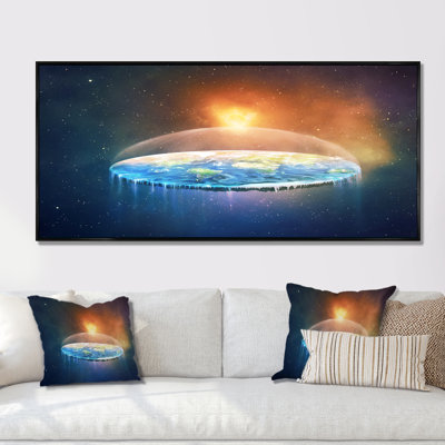 " Surreal Flat Earth Space "