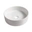 Ensemble de meuble-lavabo moderne de 30 po avec lavabo en céramique, meuble-lavabo mural en chêne blanc avec porte à fermeture douce