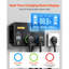 Commutateur automatique de charge pour véhicule électrique, NEMA 14-30, interrupteur répartiteur pour sécheuse et chargeur pour véhicule électrique, distribution intelligente de puissance 24A Max 240V avec disjoncteur, affichage en temps réel, pour véhicules électriques, fours, lave-vaisselle, ETL