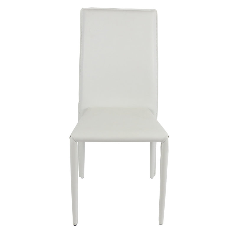 Chaise de salle à manger rembourrée, Rouge