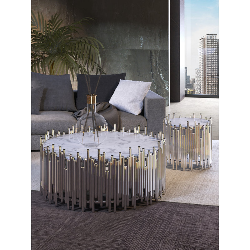 Table basse Anna, Argent