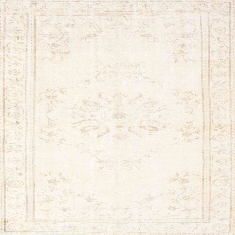 Tapis oriental beige / crème, Carré 3 pis