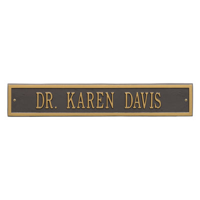 Arch 3-Line Wall Address Plaque