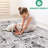Living Room Bedroom Dining Home Office Area Rug 6X9, Cream/Brown Abstract, Non-Shedding, Stain-, Chic 6X9 Rug, Abstract Decoration, Non-Shedding Stain , For-1331210286