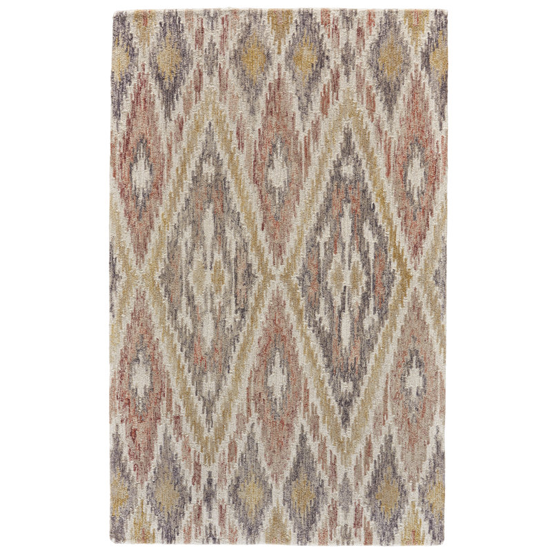 Adarius Ikat Indoor Rug, Round 8'