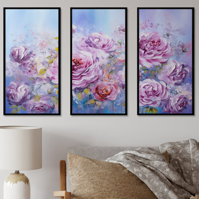 «Mauve mauve», ensemble d'art sur toile