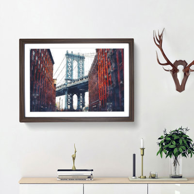 George Washington Bridge - Picture Frame Graphic Art Print