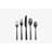 Cambridge Gilda Black Satin 20-Piece Flatware Set, Service For 4