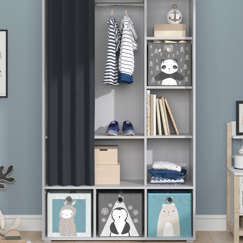 Grindstaff Wardrobe, Light Grey/Dark Grey