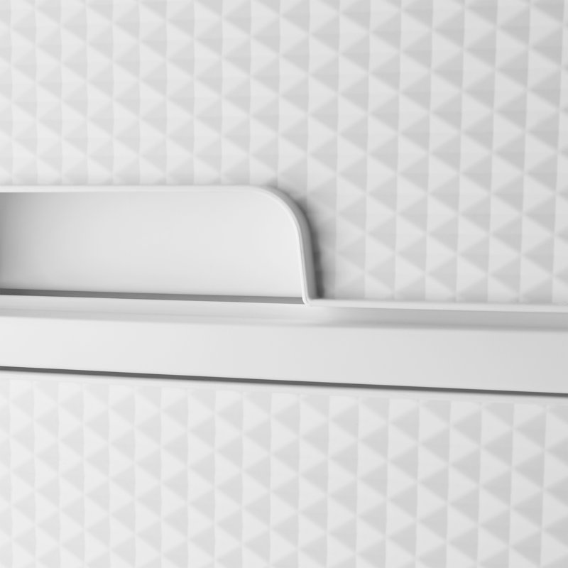 Arctic White Plastic 3-Drawer Rolling Storage Cart