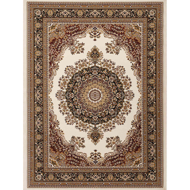 Tapis Manchester, Ivoire ivoire, Rectangle 5 pi 3 po x 7 pi 3 po