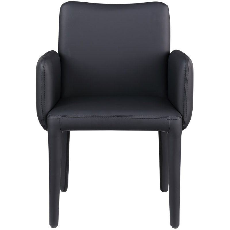Pelle 25'' Wide, Black Vegan Leather