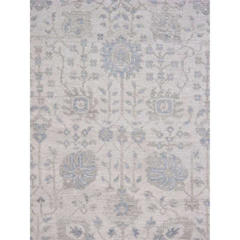 Oushak Ivory Wool Area Rug