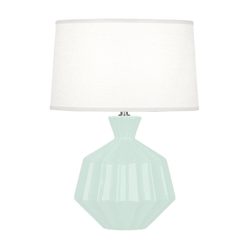 Small Orion Accent Lamp, Mint Glazed