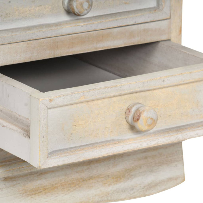 Paris Solid Wood Writing Desk, Grey