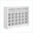 Shoe Cabinet | 24 Cubby Contemporary Curved Base | Off-White Versatile Sideboard | Particle Board | Hallway-397660497