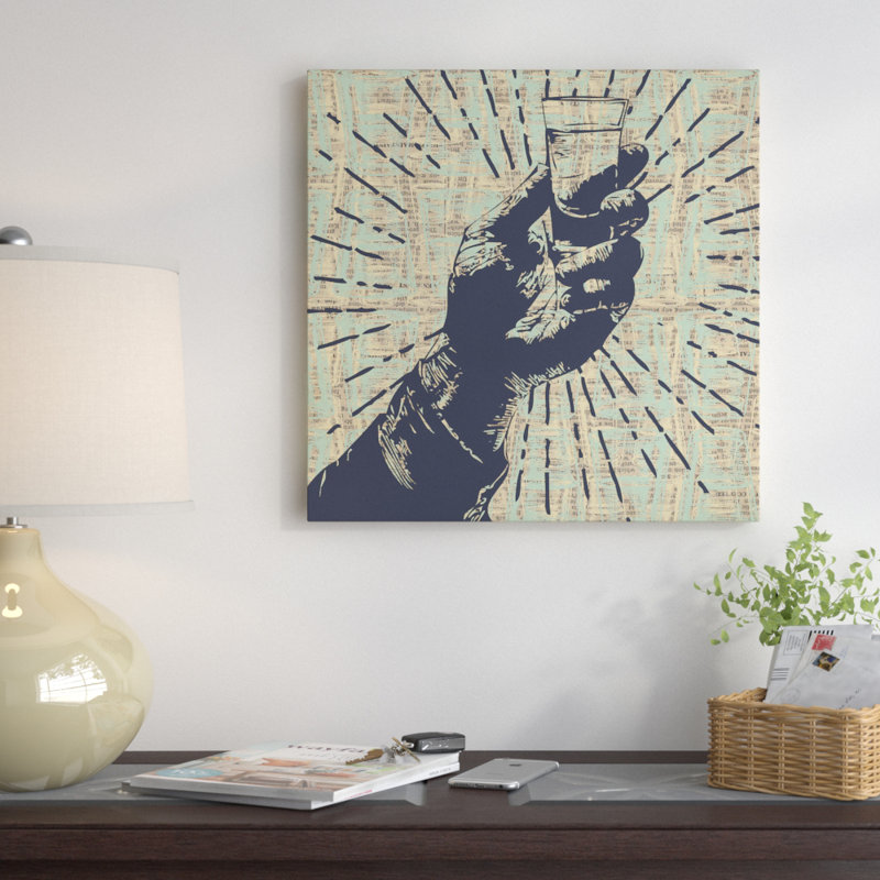 " Shots! Shots! Shots! " by Kyle Mosher, 26" H x 26" W x 1.5" D