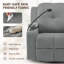 Fauteuil berçant surdimensionné avec accoudoirs réglables et inclinables avec porte-gobelet