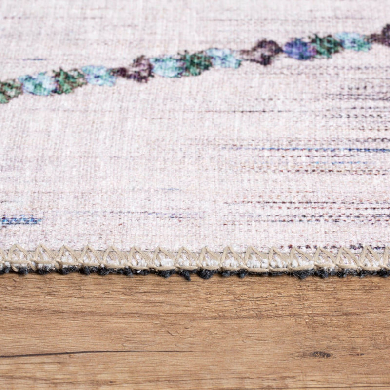 Luxurious Machine Washable Area Rug, 4.9 x 7.5 Feet, 100% Polyester, 1850 g/m², Pile Height: 0.2 inches | Eco-Friendly Recycled Poly Cotton Backing | Perfect for Living Room & Bedroom, Soft and Durable Design