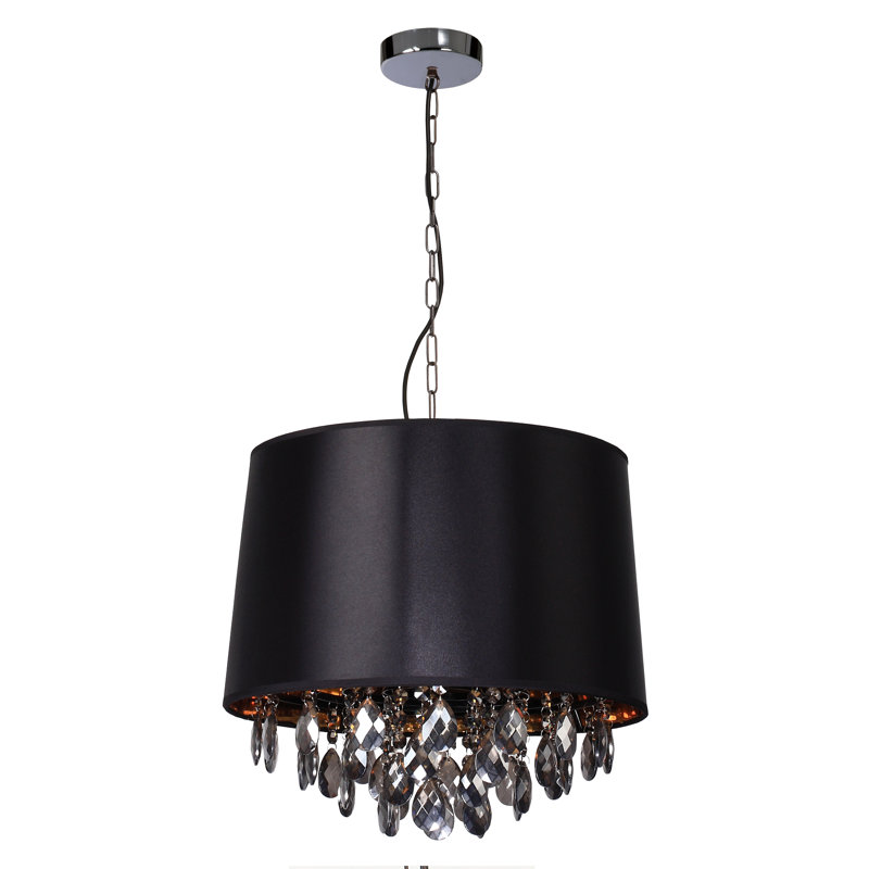 Iker 2 - Light Drum Pendant, Black