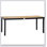 Table de salle à manger d'extérieur 75 "x 35" pour 8 personnes Outsunny, table de jardin rectangulaire en aluminium