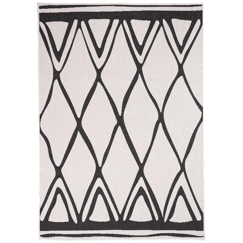 Holdridge Geometric Hand Woven Indoor / Outdoor Area Rug, Rectangle 160 x 230cm