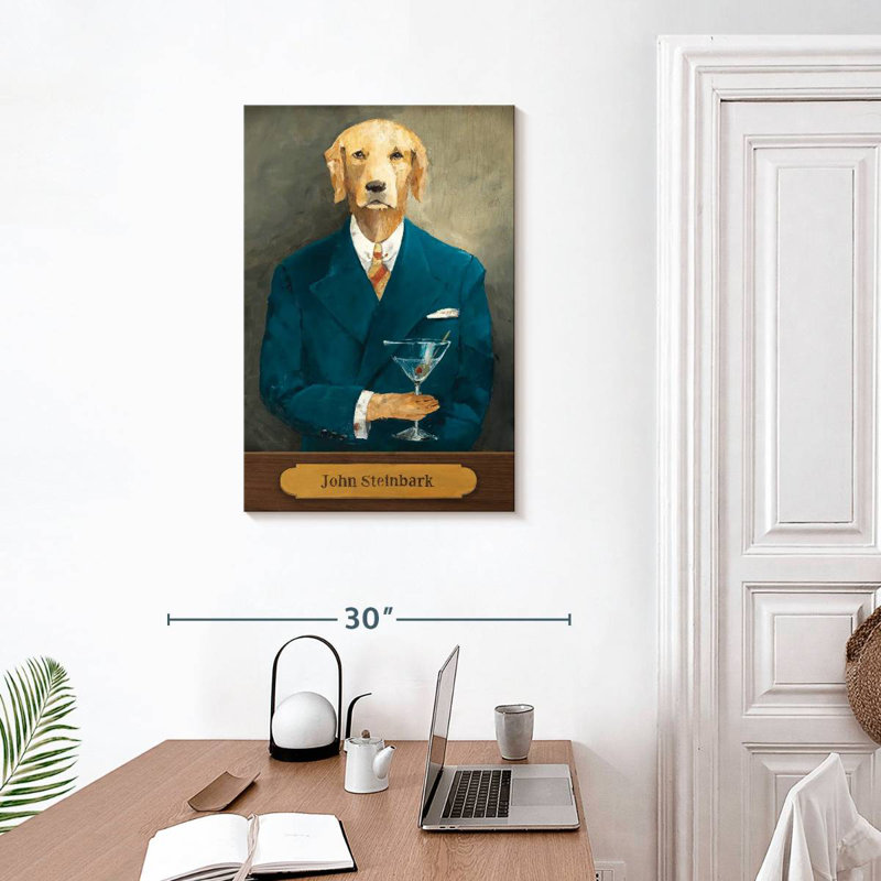 Brampt John Steinbark With Plaque, 30" H x 20" W