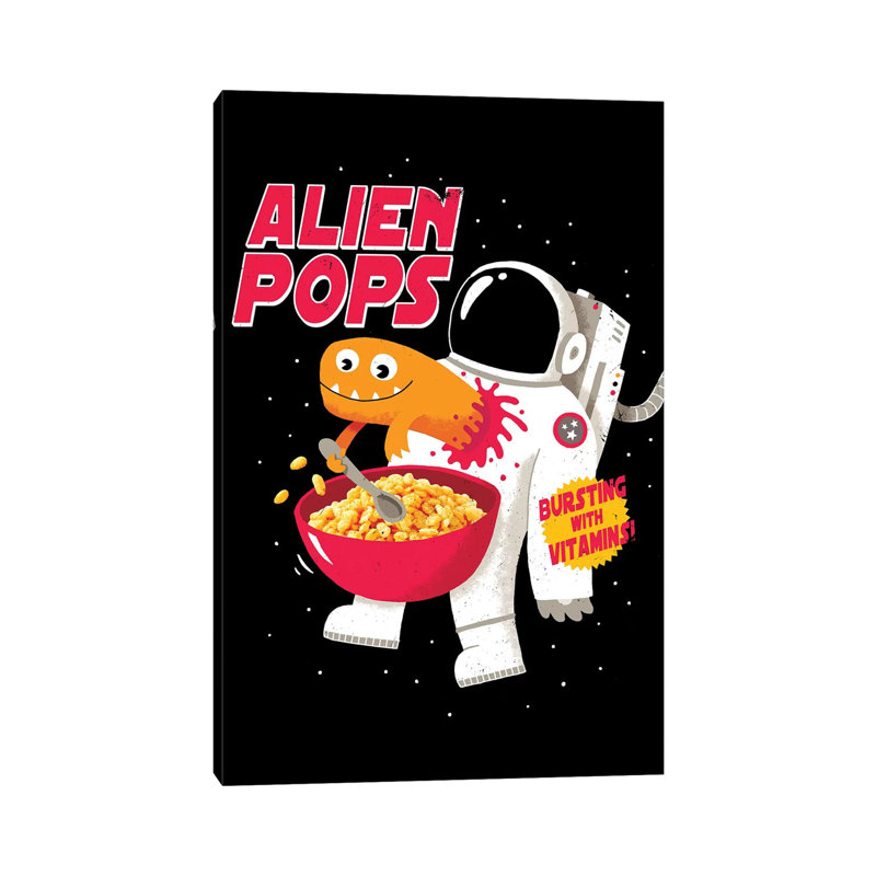 Alien Pops by Michael Buxton - Wrapped Canvas Print, 66.04 cm H x 45.72 cm W x 3.175 cm D