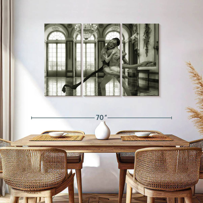 Enn Danseur And Ballerina, 36" H x 57" W