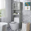 Red Barrel Studio Over The Toilet Bathroom Spacesaver Organizer W/ Adjustable Shelf & Doors-1025227090