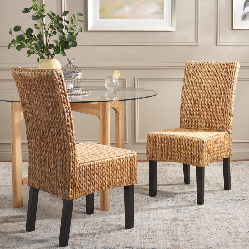 Willow 18.5 " H Pine Solid Wood Side Chair, Black