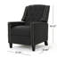 Fauteuil capitonné inclinable classique en tissu-388422979