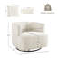 Ensemble de 2 chaises d'appoint pivotantes Darna 32,3 po-553332773